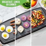 GreenLife 3-in-1 Breakfast Maker Station， Healthy Ceramic Nonstick Dual Griddles for Eggs Meat and Pancakes， 2 Slice Toast Drawer， Easy-to-use Timer， Turquoise - Image 8